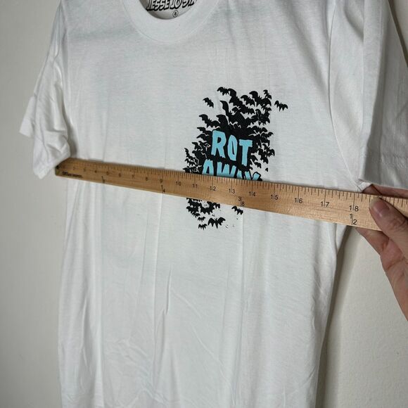 Jesse Jo Stark Chrome Hearts White Rot Away Wish I Was Dead Graphic Tee S - Picture 7 of 9